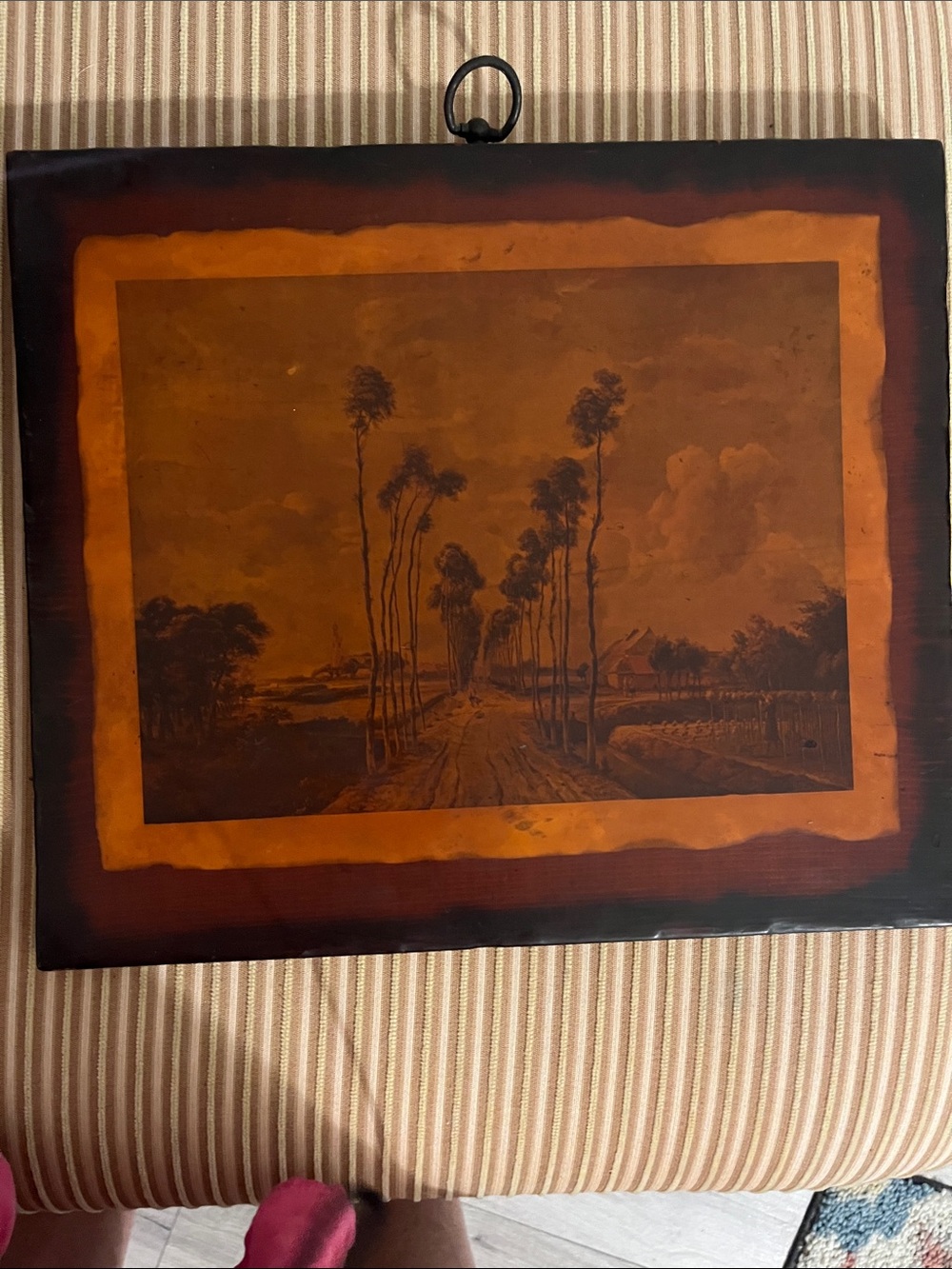 Vintage Sepia Wall Art of famous 1689 painting of The Avenue at Middelharnis